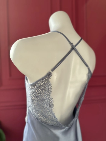 2Lİ İPEK SATEN BUZ MAVİ TAKIM