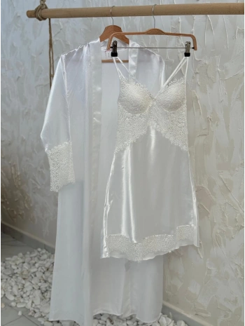 2Lİ SATEN GECELİK SABAHLIK TAKIM