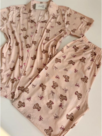 SOMON DÜĞMELİ PİJAMA TAKIM