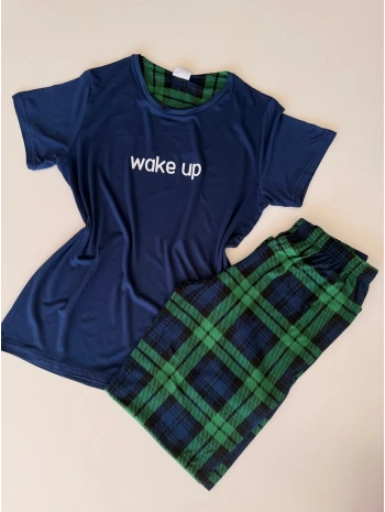 ALT EKOSE YARIM KOL PİJAMA TAKIM