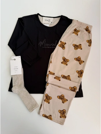 ALT AYICIK BASKI PİJAMA TAKIM