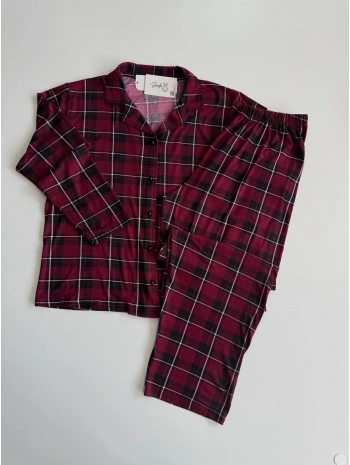 BÜYÜK BEDEN MİLAN PİJAMA TAKIM
