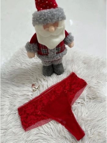 GENİŞ KEMER KIRMIZI TANGA