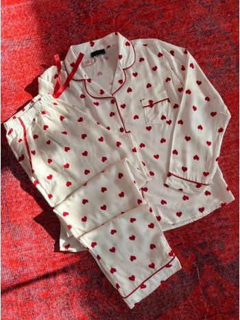 KALPLİ DOKUMA PİJAMA TAKIM