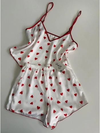 KALPLİ SATEN ŞORT TAKIM