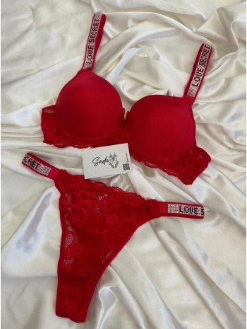 KIRMIZI TAŞLI SÜTYEN TAKIMI