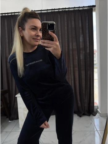 LACİVERT KADİFE TAKIM