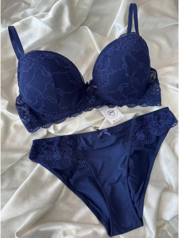 LACİVERT SÜTYEN TAKIM