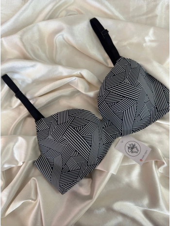 LAZER DESENLİ DESTEKSİZ SÜTYEN