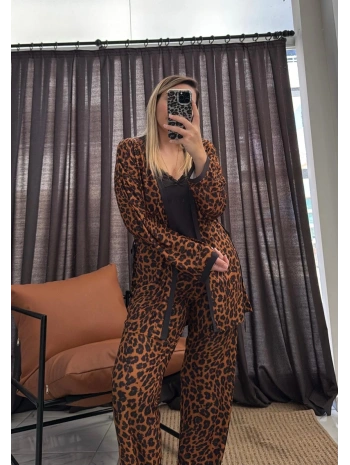 LEOPAR 3LÜ SABAHLIKLI TAKIM