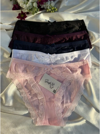 TÜL ÇİZGİ DESEN KÜLOT