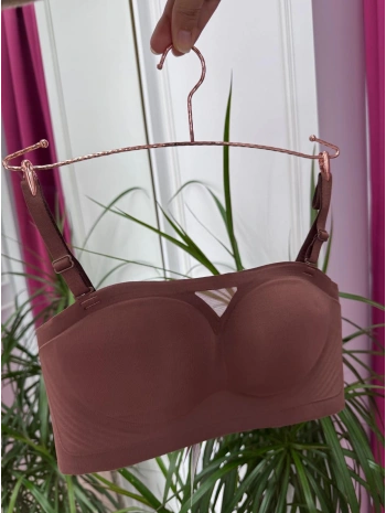 TÜL DETAY STRAPLEZ LAZER SÜTYEN