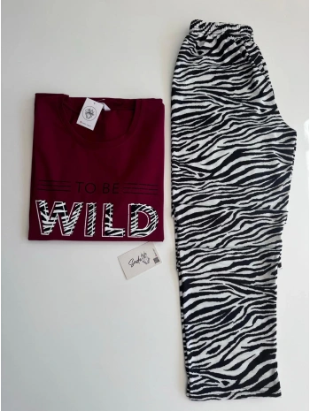 ZEBRA DESEN PİJAMA TAKIM