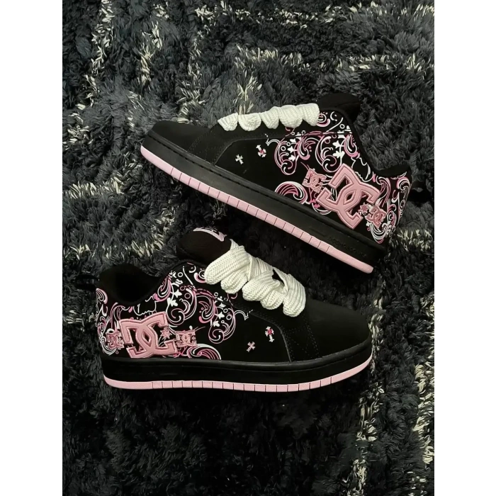 Midnight Dc Siyah Pembe Spor Ayakkabı