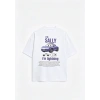 2li Mcquenn and Sally Cars Arabalar Unisex Oversize Çift Tişört