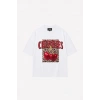 Kadın Cherries Leopar Tshirt Beyaz