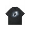 Unisex Mysterious Hand Yıkamalı Vintage Oversize Tshirt