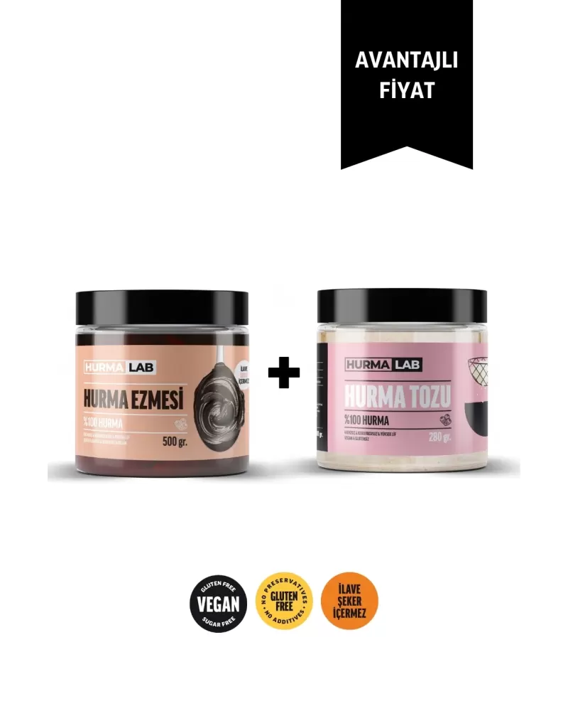Hurma Ezmesi 500 gr. + Hurma Tozu 280 gr.