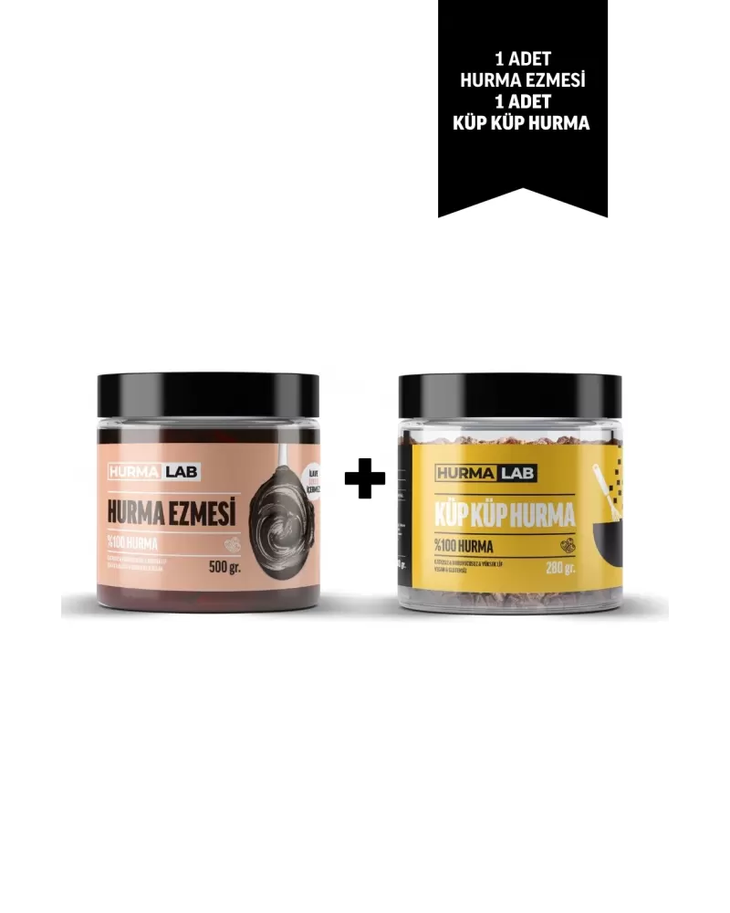 Hurma Ezmesi 500 gr. + Küp Küp Hurma 280 gr.