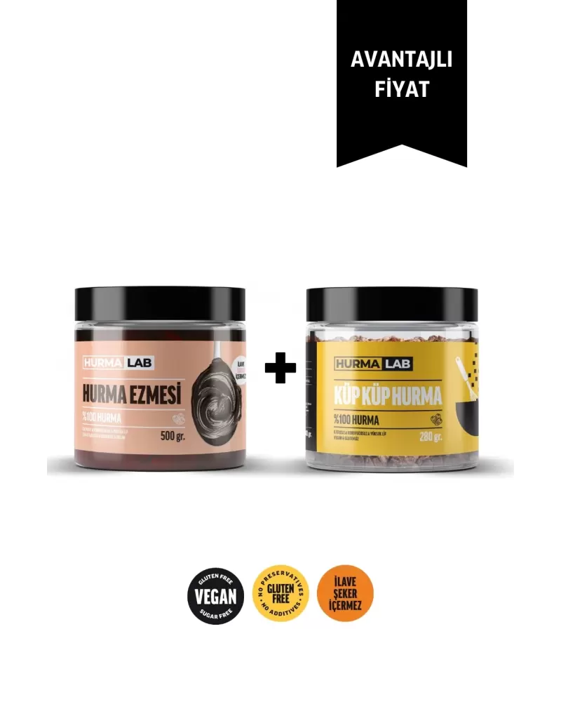Hurma Ezmesi 500 gr. + Küp Küp Hurma 280 gr.