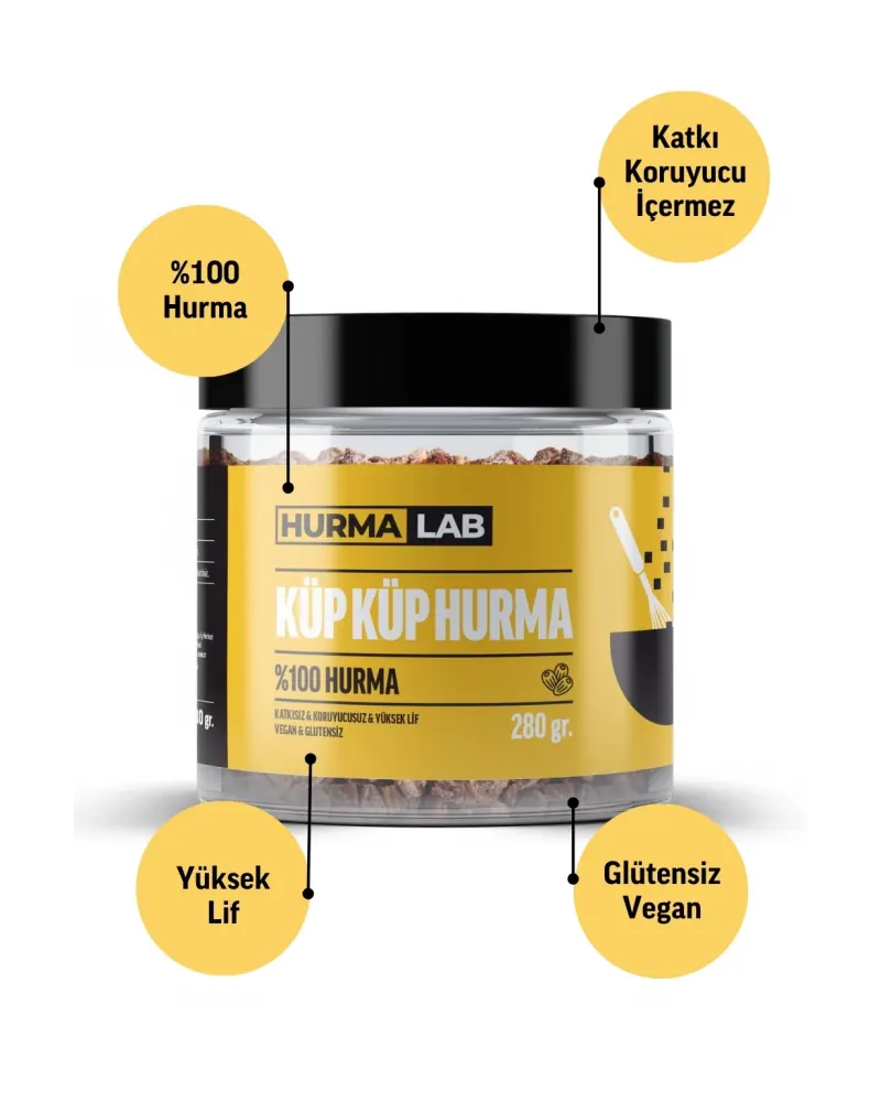 Küp Küp Hurma 280 gr. 3lü Ekonomik Paket