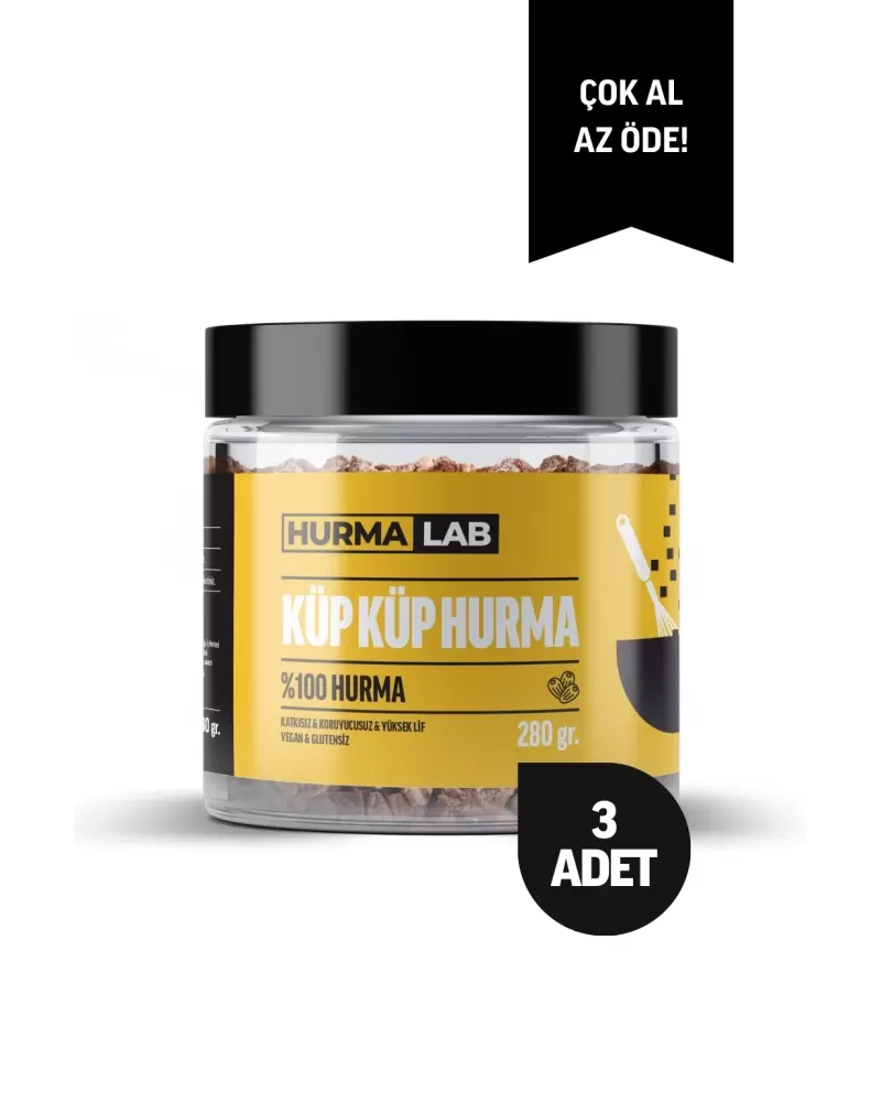 Küp Küp Hurma 280 gr. 3lü Ekonomik Paket