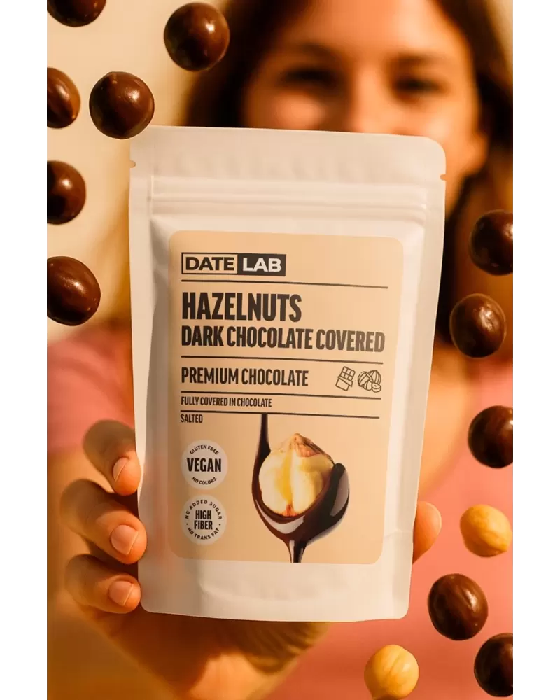 Şekersiz Çikolata Kaplı Fındık 3 Adet x 50 gr.