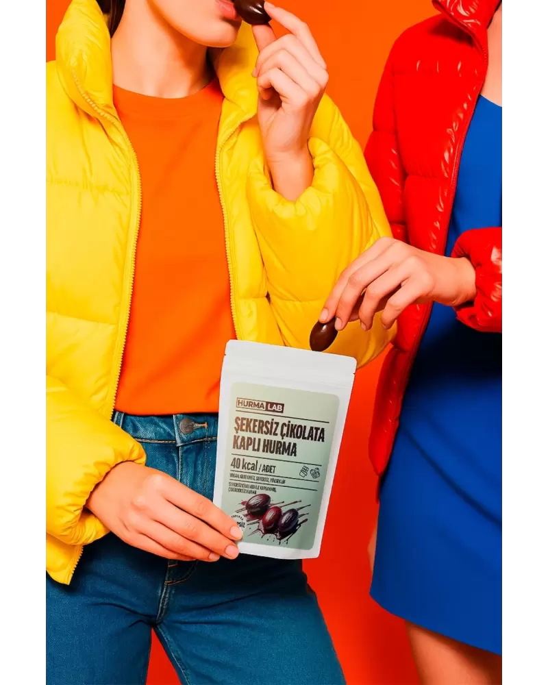 Şekersiz Çikolata Kaplı Hurma 50 gr.