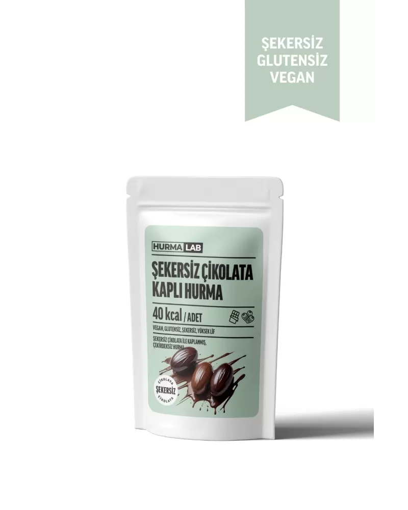 Şekersiz Çikolata Kaplı Hurma 50 gr.