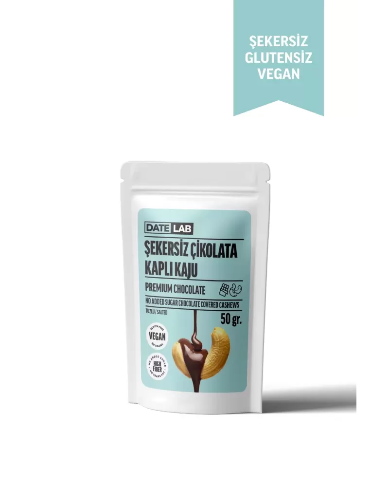 Şekersiz Çikolata Kaplı Kaju 50 gr.
