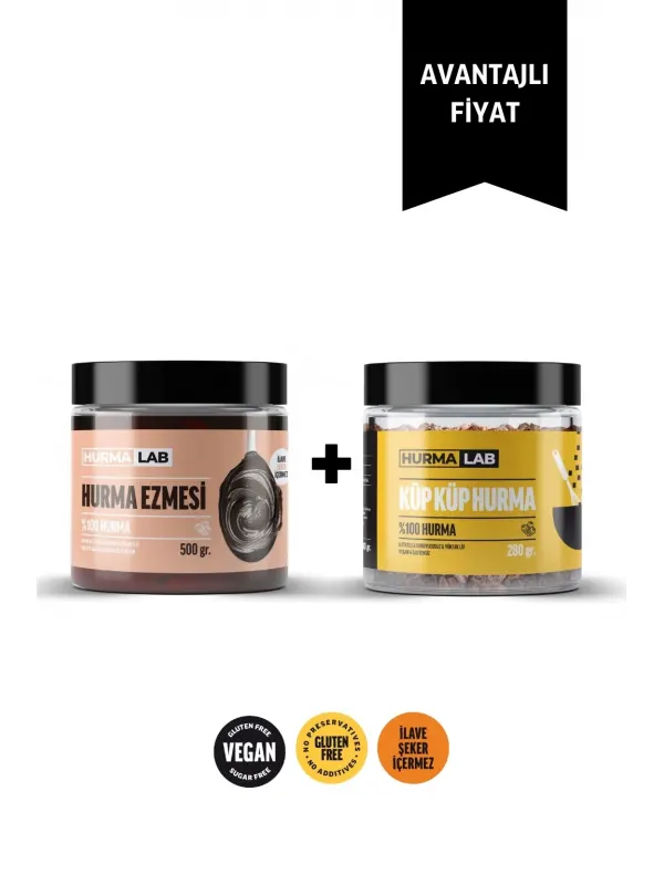Hurma Ezmesi 500 gr. + Küp Küp Hurma 280 gr.