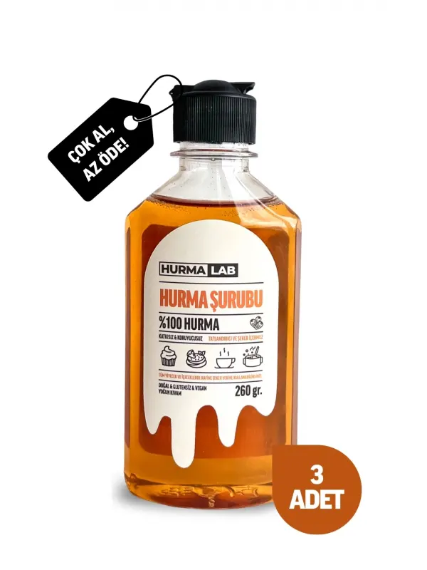 Hurma Şurubu 260 gr. 3lü Ekonomik Paket