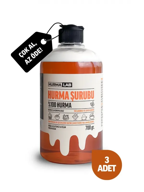 Hurma Şurubu 700 gr. 3lü Ekonomik Paket