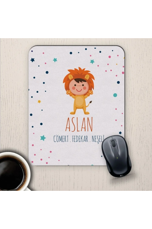Aslan Burçlarına Özel Sevimli Mouse Pad