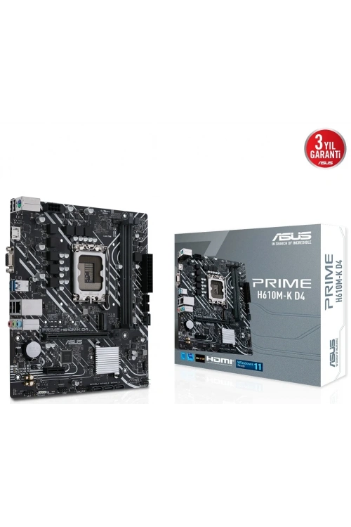 ASUS PRIME H610M-K D4 DDR4 3200(OC) HDMI DP M.2 mATX 1700p