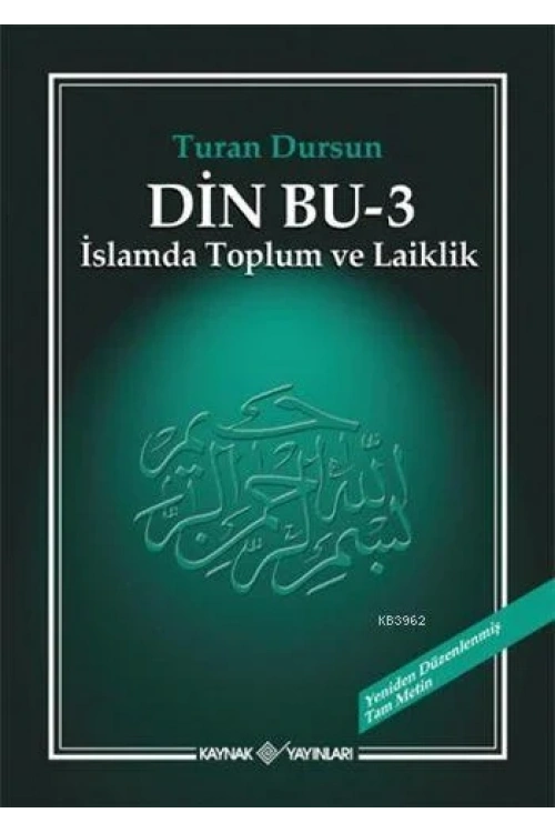 Din Bu - 3; İslamda Toplum ve Laiklik