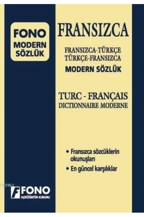 Fransızca Modern Sözlük; Fransızca-Türkçe / Türkçe-Fransızca