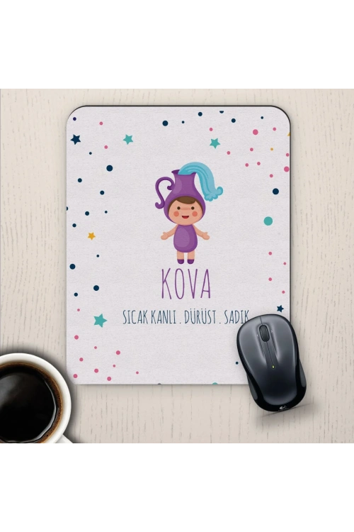 Kova Burçlarına Özel Sevimli Mouse Pad
