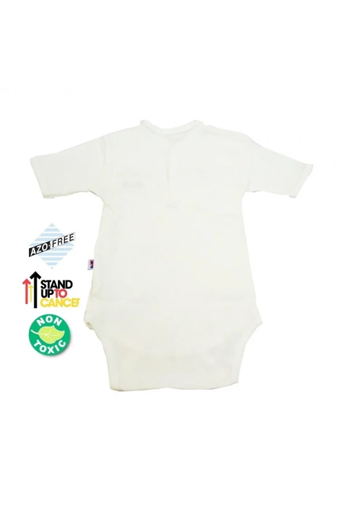 Sema Baby Yarım Kol Kaşkorse Badi (Body) - Ekru 0-6 Ay