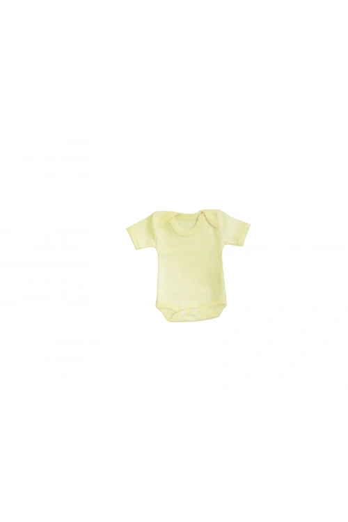 Sema Bebe Yarım Kol Badi (Body) 0-3 Ay - Sarı