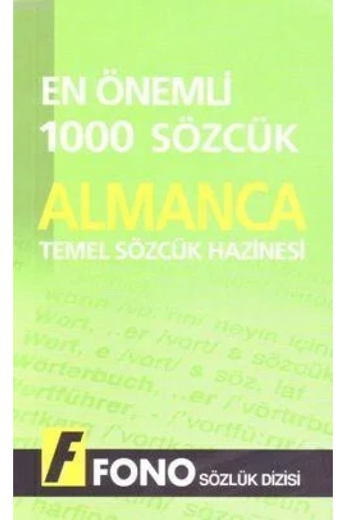 Temel Sözcük Hazinesi| Almanca En Önemli 1000 Sözcük