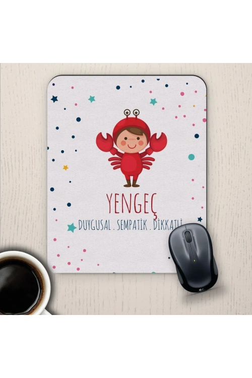 Yengeç Burçlarına Özel Sevimli Mouse Pad