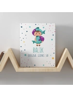 Balık Burcuna Özel Tasarım Kanvas  Tablo