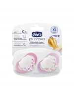 Chicco Physio Kauçuk Emzik 4+ ay - Pembe