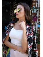 Ekose Kaşe Ceket