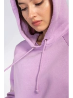 Kapüşonlu Şardonlu Sweatshirt-LİLA