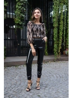 Madonna Yaka Crop Bluz - BEJ