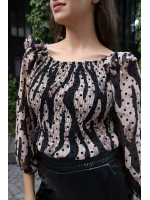 Madonna Yaka Crop Bluz - BEJ