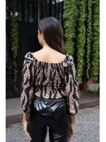 Madonna Yaka Crop Bluz - BEJ