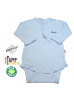 Sema Baby Uzun Kol Kaşkorse Badi (Body) - Mavi  0-6 Ay